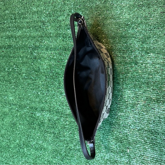 Gucci GG monogram small canvas hand bag gray authentic vintage - Picture 5 of 7